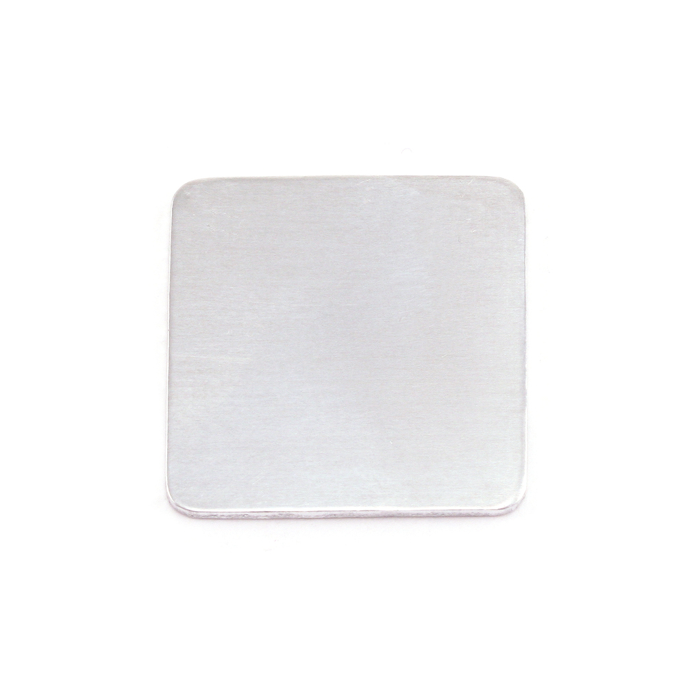 Metal Stamping Blanks Aluminum Rounded Square, 19mm (.75"), 18g, Pack of 5